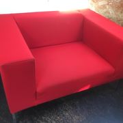 Red sofa Allen MDF Italia by Bruno FATTORINI 1998