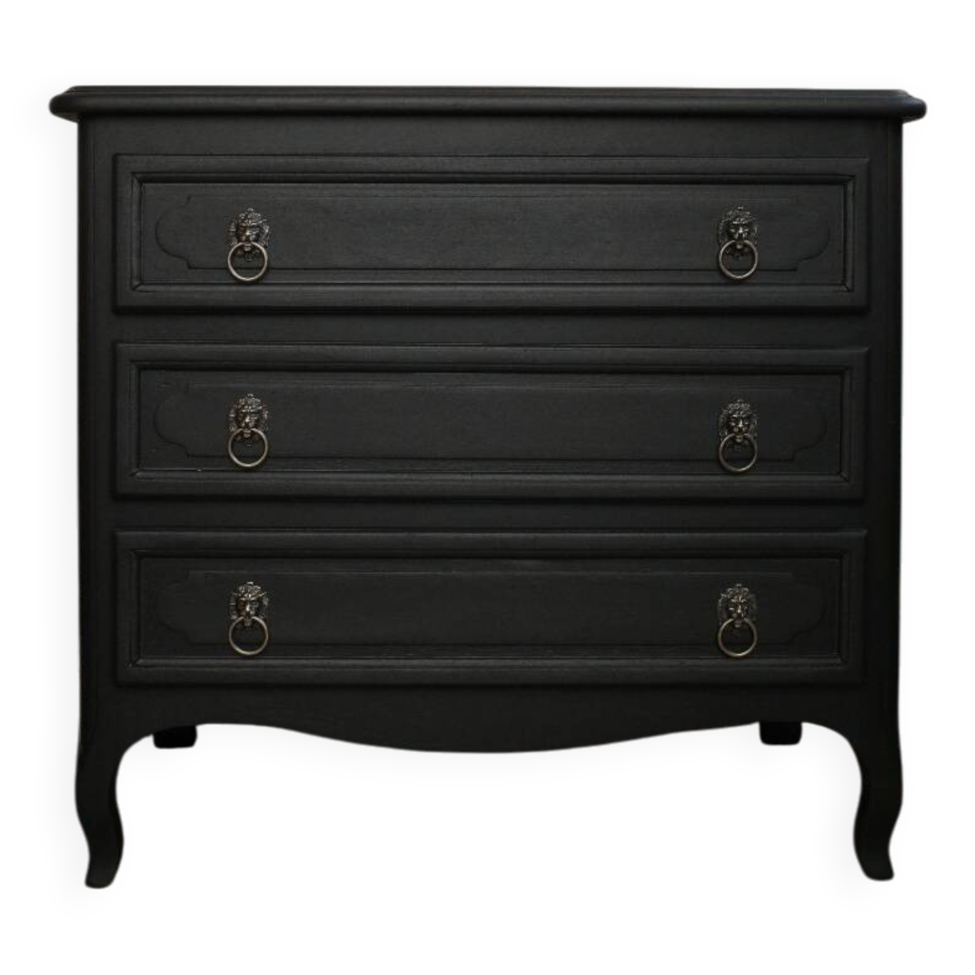 Black vintage chest of drawers