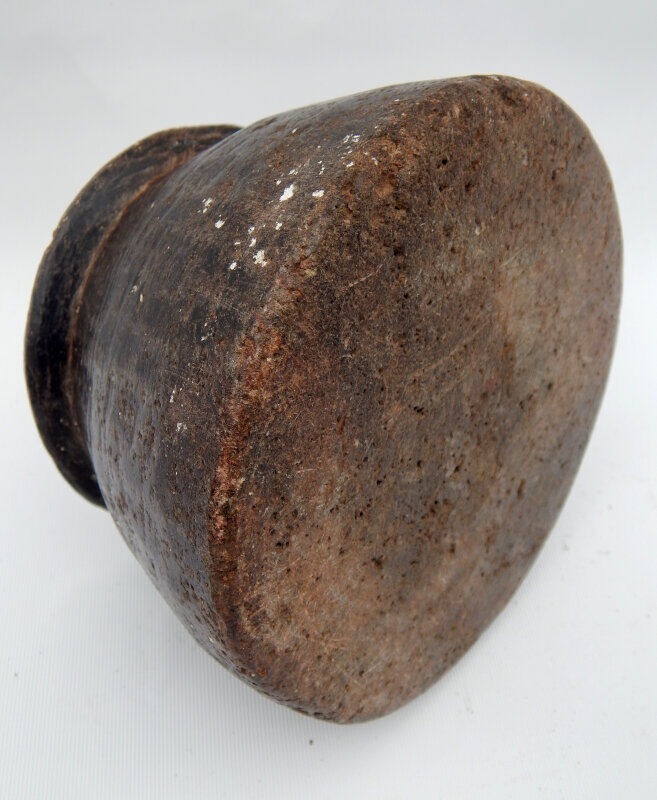 Pot en pierre ancien mortier vide poches stone pot inde