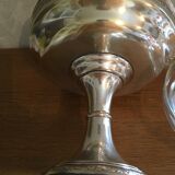 Old metal and glass compotier