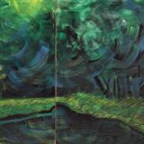 Great Italian painting dated 1993