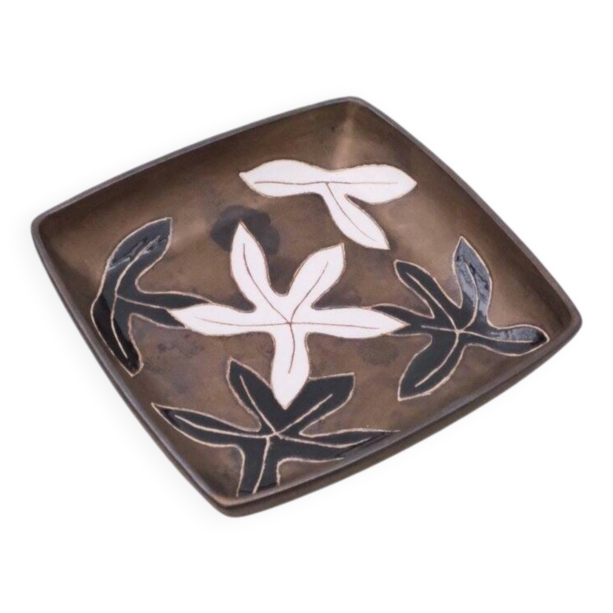 Ceramic dish from sant vicens, france 1970