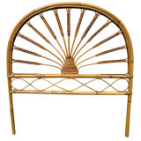 Pair of 1960s rattan headboards from France