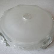 Old lampshade suspension Art Deco retro vintage deco glass luminaire