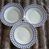 3 antique deep plates from Badonviller