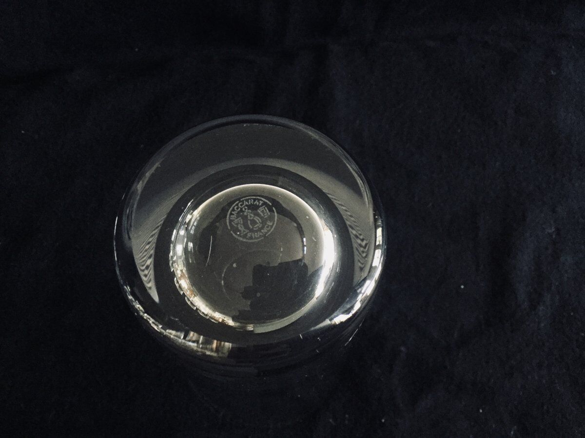 Set of 6 Baccarat crystal orangeade glasses