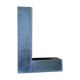 Old letter l sign alu chrome deco industrial