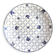 Sarreguemines blue and white earthenware flat plate