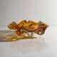 Amber colored Murano Vide Poche - 1970s