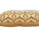 Housse de coussin ottoman style ikat ocre havane, verte olive, 30 x 50 cm