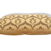 Housse de coussin ottoman style ikat ocre havane, verte olive, 30 x 50 cm