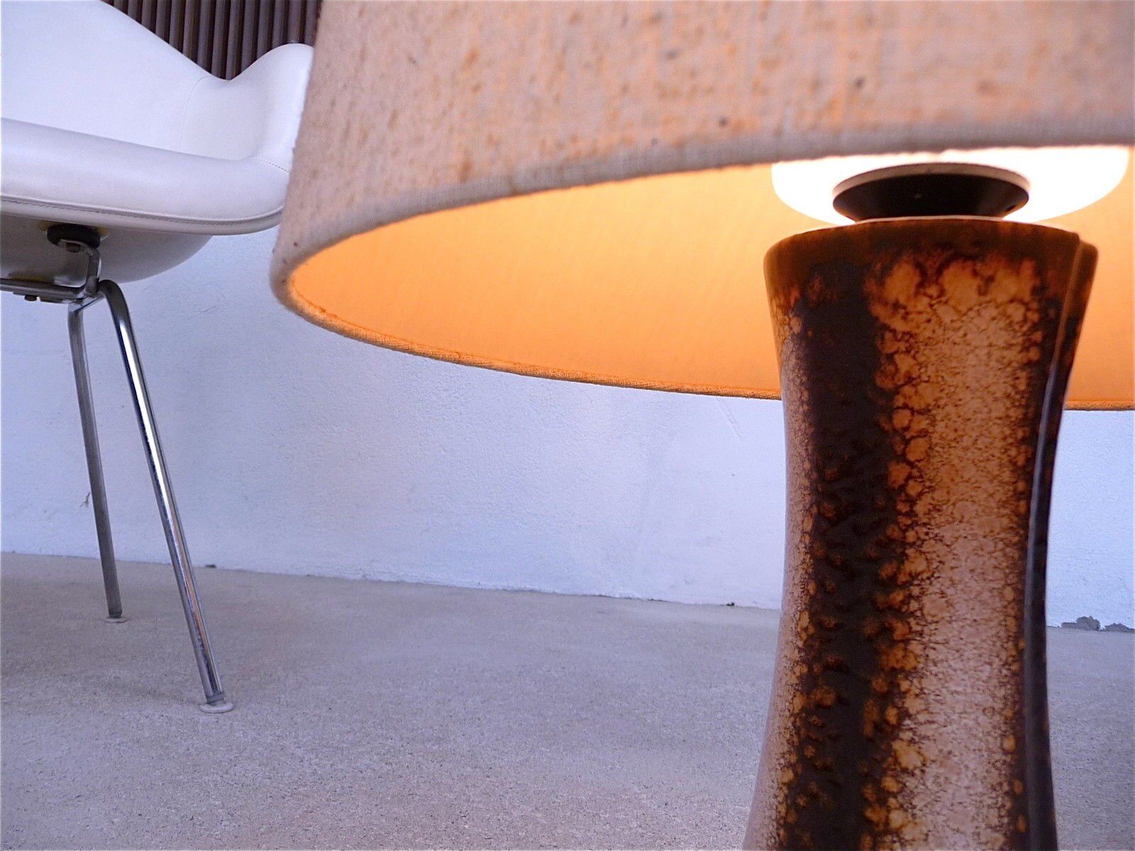 Scandinavian modern ceramic table lamp, Denmark 1960s