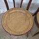 Bistro chairs No. 18 in wood and caning
