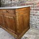 Bamboo-style pine sideboard and marble top early nineteenth century