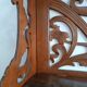 Art Nouveau openwork wooden shelf