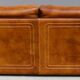 Vintage two-seater leather sofa