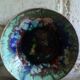 Seven plates of potter with multicolored enamels