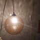 Vintage blown glass pendant lamp
