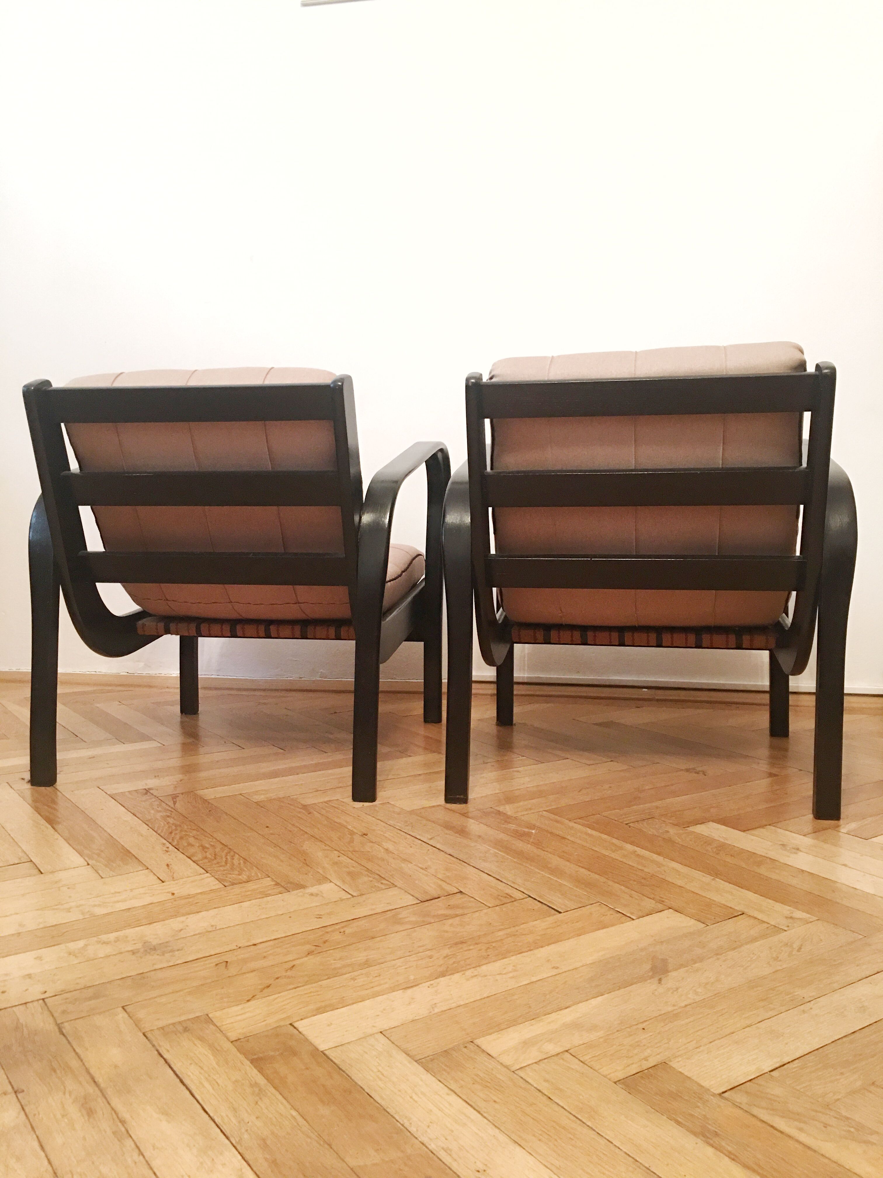 Armchairs by Karel Kozelka and Antonin Kropacek, 1940s (pair)