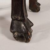 China, 19th century ironwood and marble pedestal coffee table