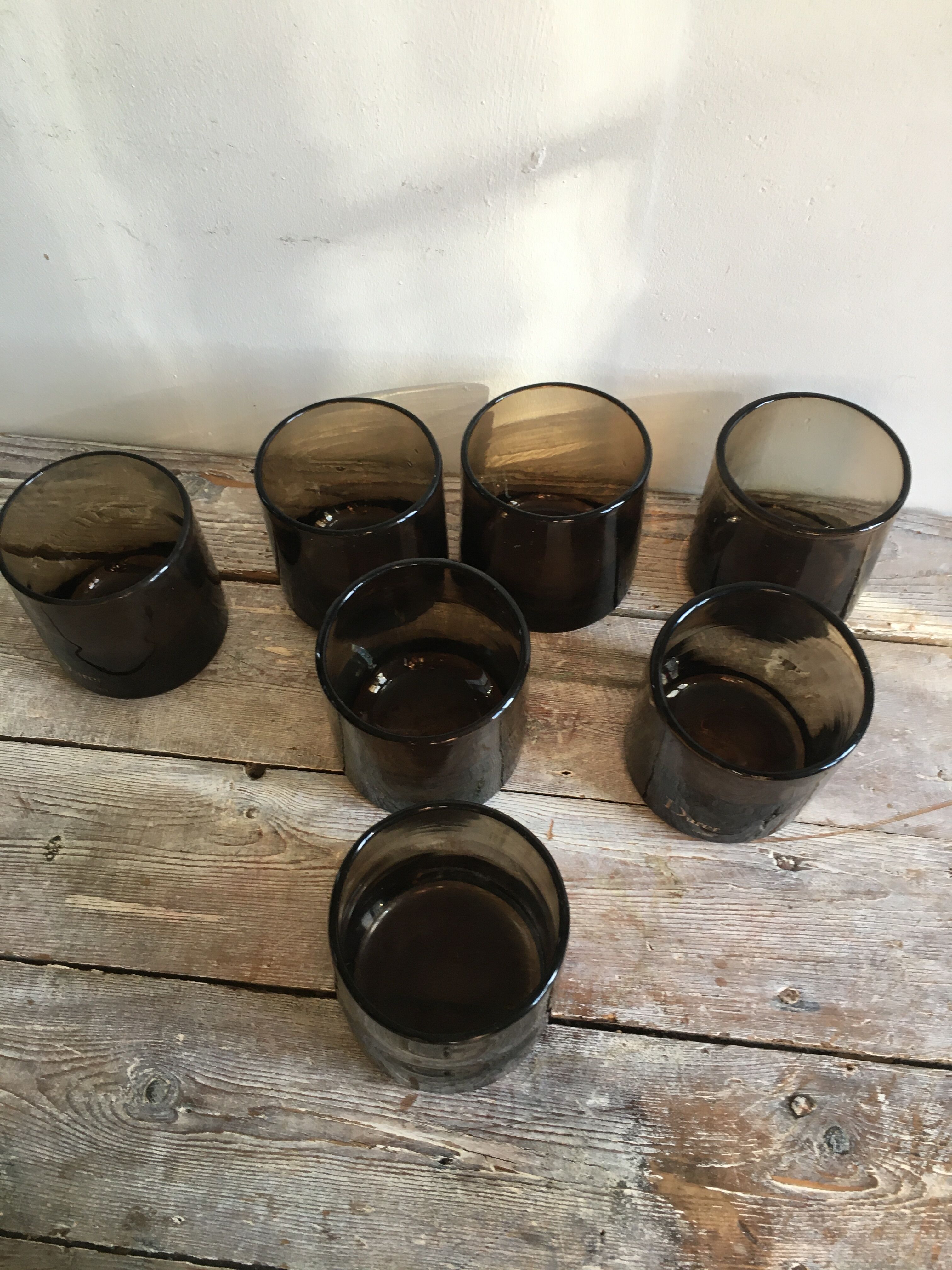 Series of 7 glasses