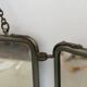 Art Deco 3 Nickel-plated glass covers Table or wall mirror, 1940s, Italy