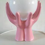 Ceramic hand lamp design 70s