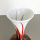 rare Extra Large Vintage Pop Art Opaline Florence glass Vase Design, Italy