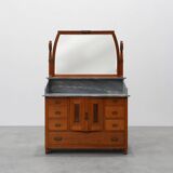 Commode ou buffet Art Nouveau en miroir par Geo Verbanck, Belgique