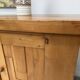 Brutalist 70's sideboard in solid elm