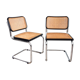 Paire de chaises Marcel Breuer Cesca B32