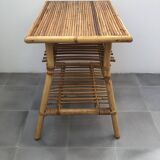 Audoux Minet bamboo rattan coffee table