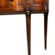 Console française Louis XVI en acajou à plumes, 19ème siècle