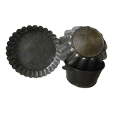 Antique metal cake molds