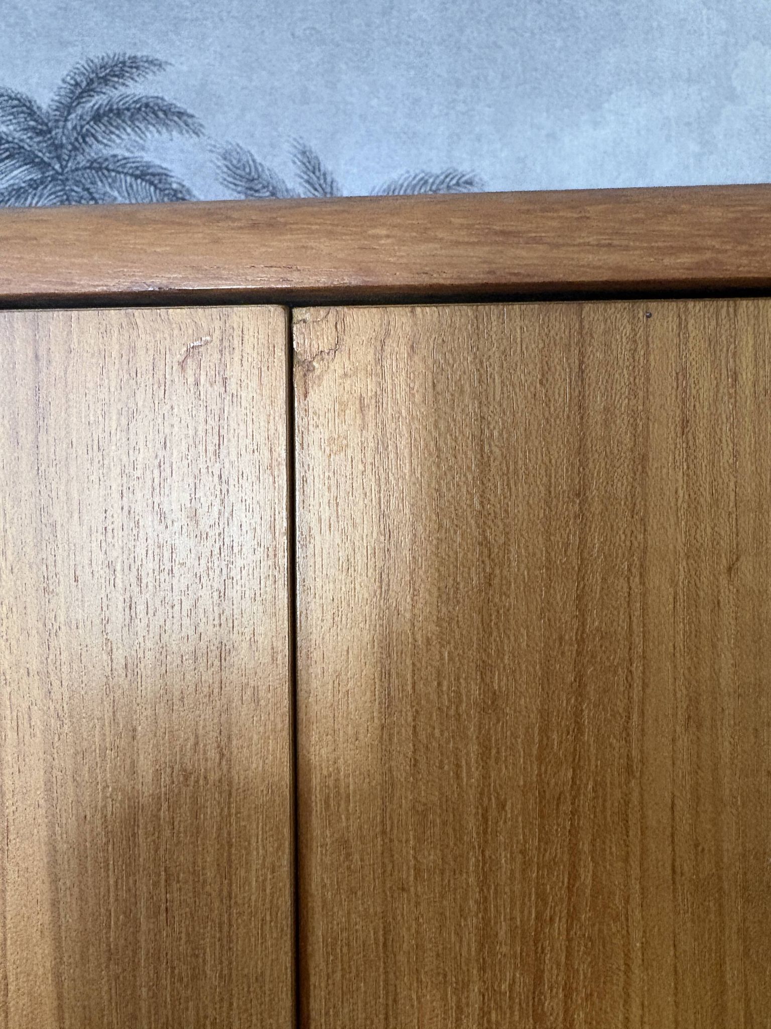 Vintage teak Scandinavian wardrobe
