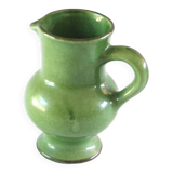 Green enamelled pitcher