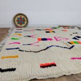 Tapis berbère marocain artisanal fait main 272 x 198 cm