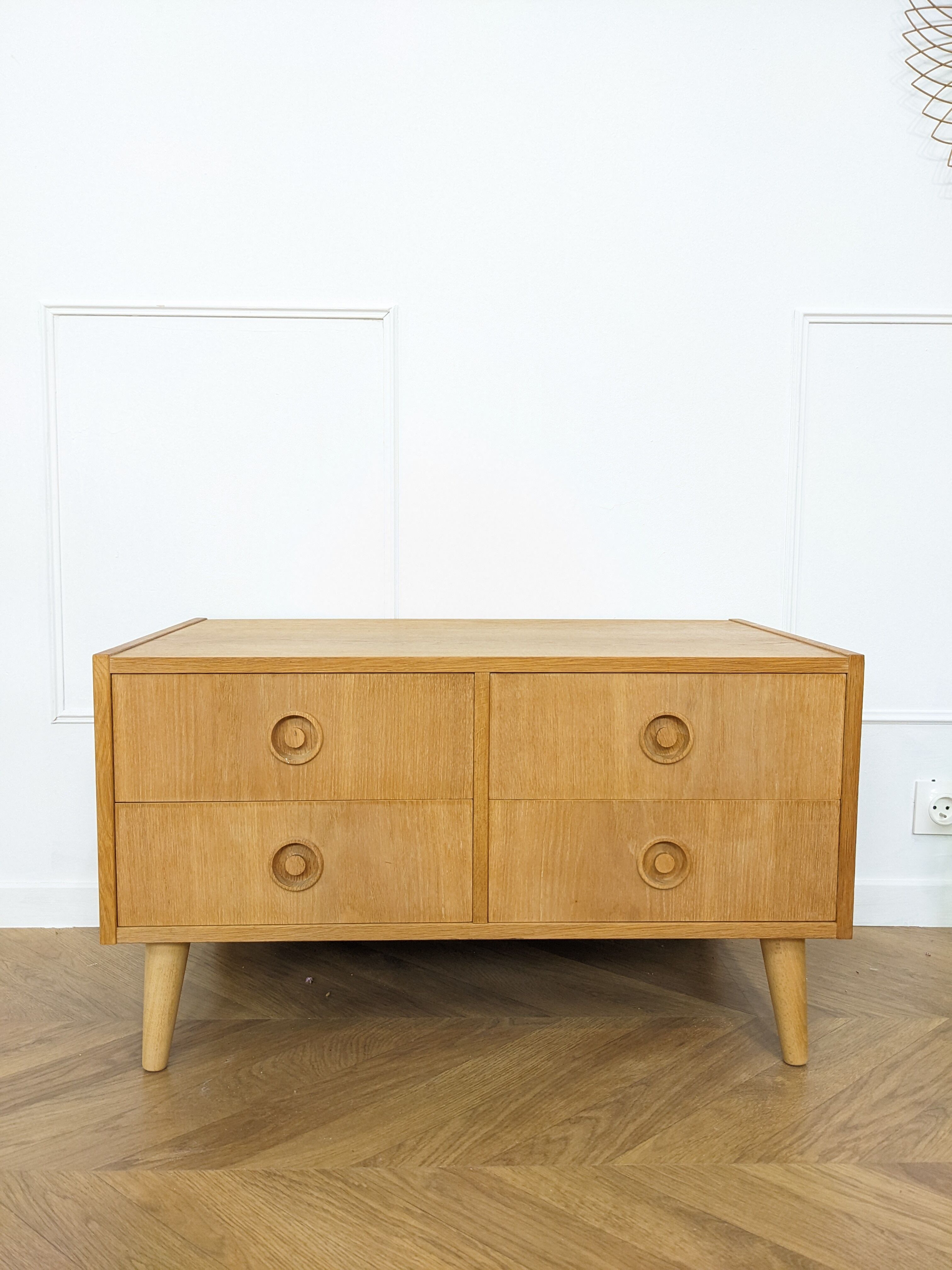 Small vintage oak sideboard