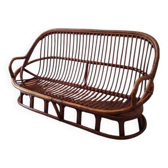 3 seater rattan sofa