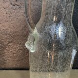 Bubbled glass carafe