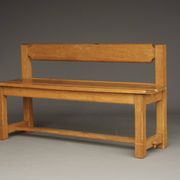 Vintage Rustic Wooden Oak Bench