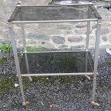 Rolling side table or 70's end table