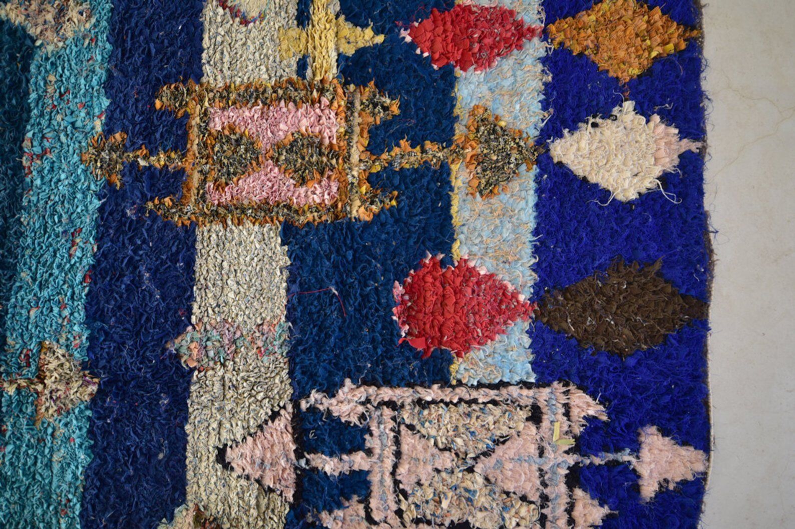 Carpet Moroccan boucherouite 145x185cm