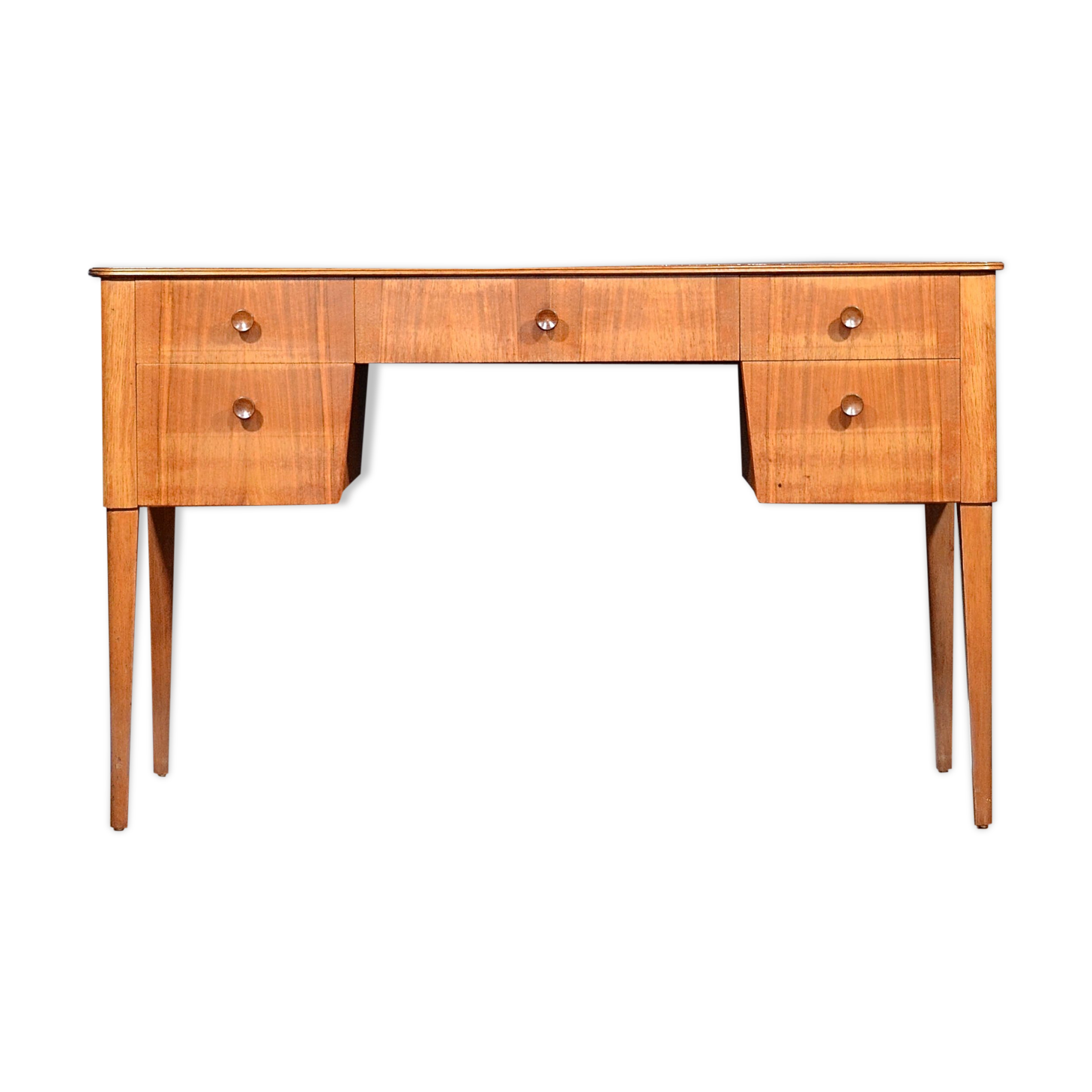 Midcentury Gordon Russell walnut and beech desk