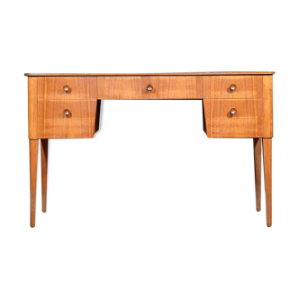 Midcentury Gordon Russell walnut and beech desk