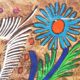 Vintage painting, Mexican folk art