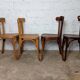 4 chaises bistrot dépareillées