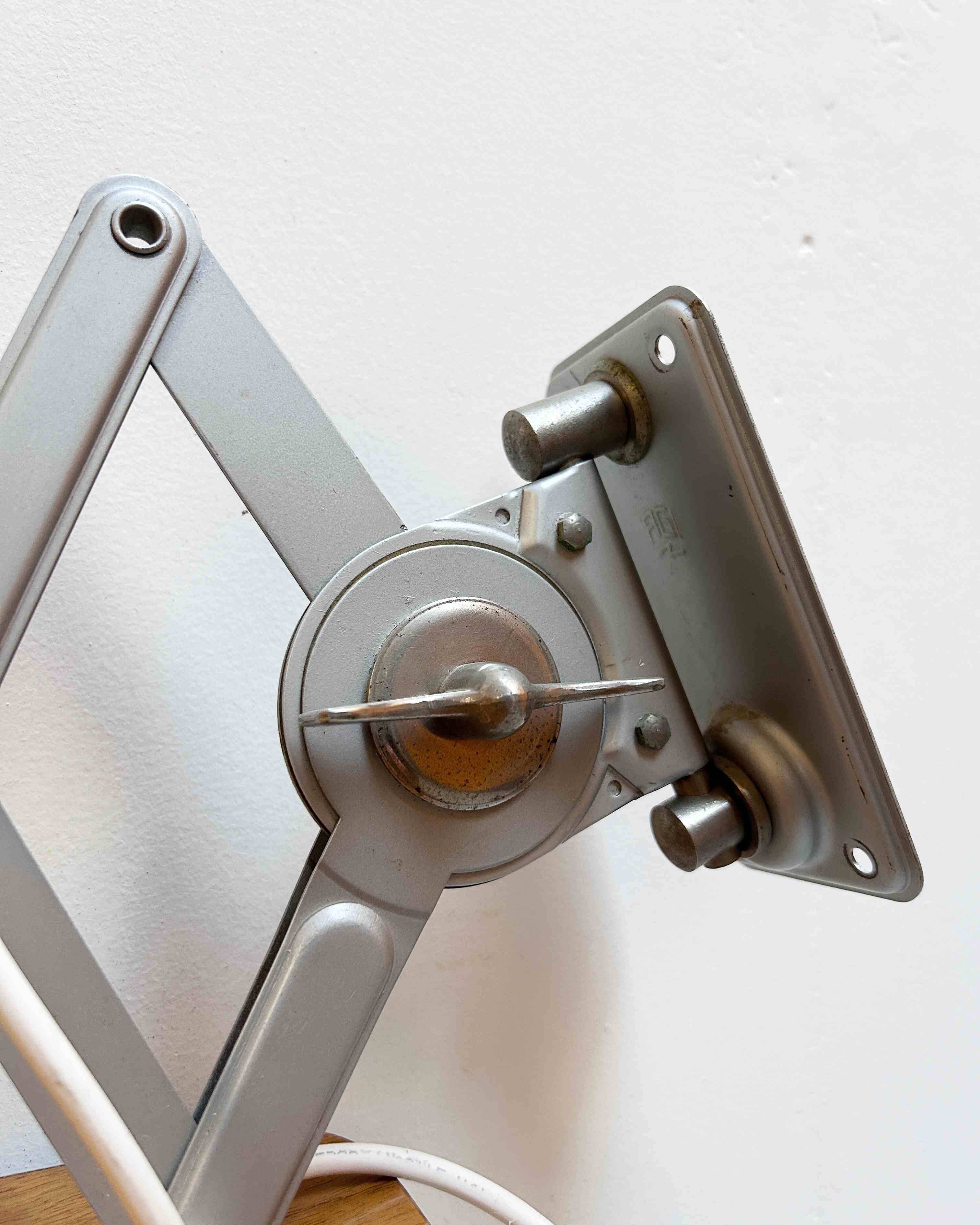 Industrial scissors lamp AGI, Belgium, 1920s