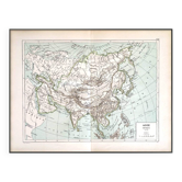 Old map of Asia 1887 – Vintage geographical map