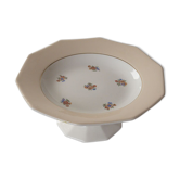 Compotier vintage rose pale et fleurs
